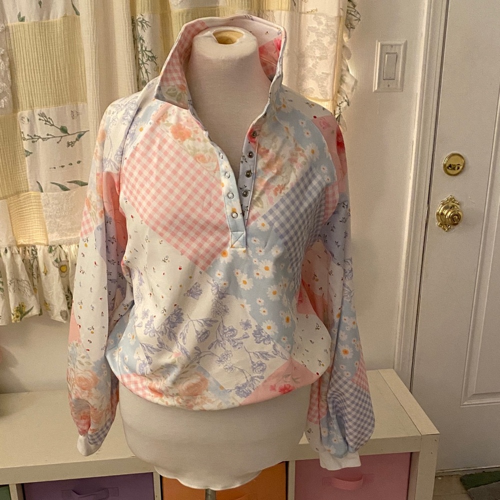 Patchwork Floral Blouse